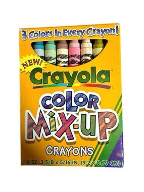 Vintage 1997 Crayola Color Mix-Up Crayons - 16 Count - Near Mint / Mostly UNUSED